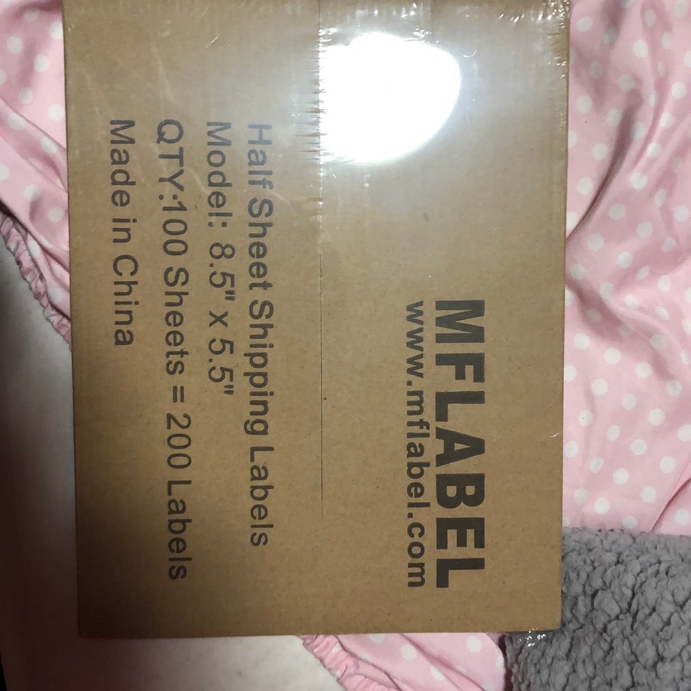 Printer shipping labels